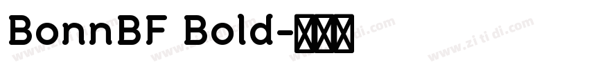 BonnBF Bold字体转换